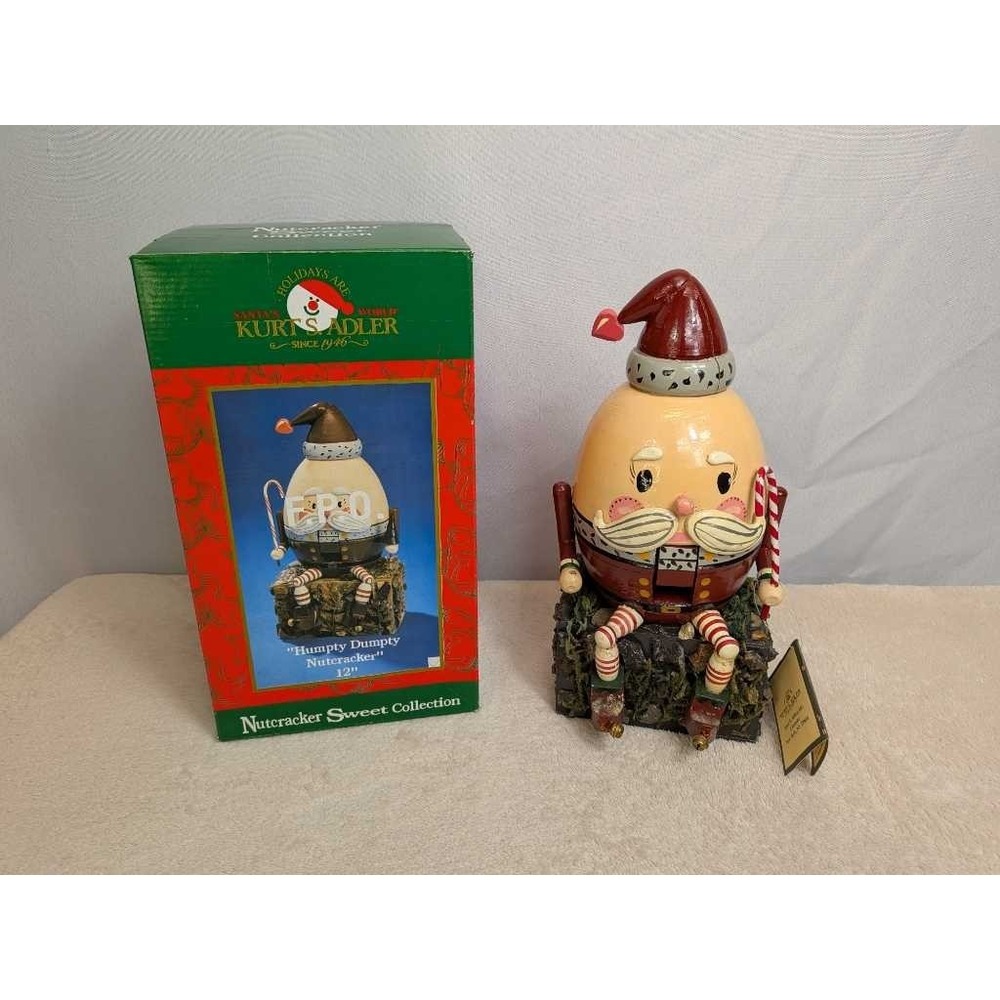 Kurt S Adler‎ Nutcracker Sweet Collection Humpty Dumpty 12" Santa-READ